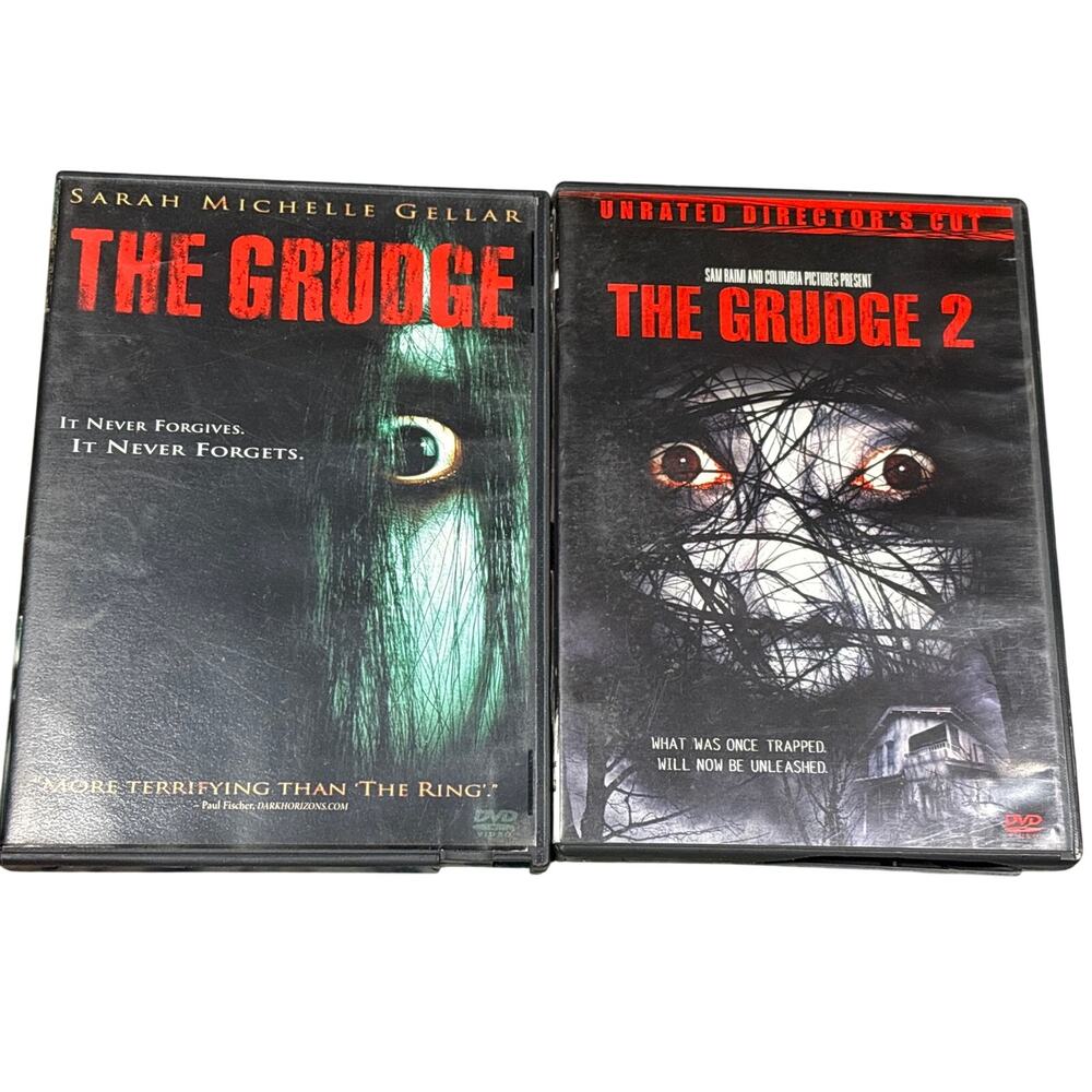 The Grudge 1 & 2 horror dvd bundle 2 pack Columbia pictures y2k 2000s